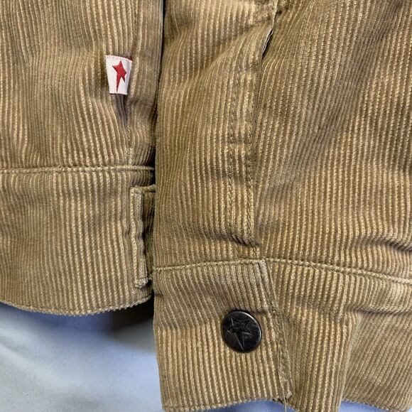 Gemini Cropped Corduroy Faux Jacket Woman's Size L - Picture 3 of 6